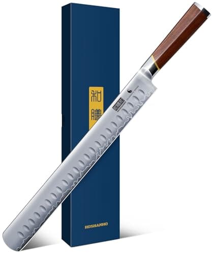 HOSHANHO 12" Brisket Slicing Knife, Japanese Carving Knife for Meat & BBQ