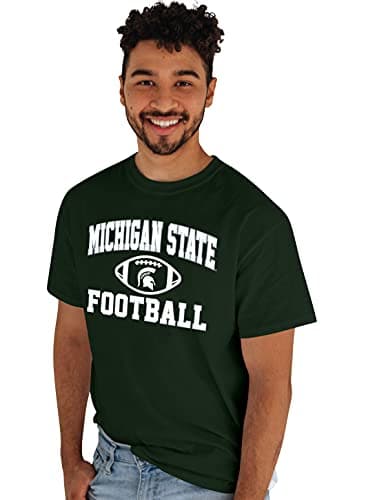 Blue 84 Men's Michigan State Spartans Team Logo T Shirt Team Color, Team Color, Medium