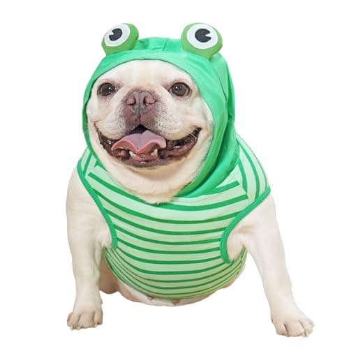 CHEERTAILS Dog Halloween Costumes Frenchie Clothes Dog Frog Costume