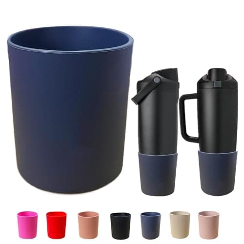 Silicone Higher Boot for Owala 30oz & 40oz FreeSip Sway Bottles & Tumblers, Large Protection Anti-Slip Bottom Cover Sleeve for Freesip Sway Tumbler and Bottle (dark blue, 30oz & 40oz)