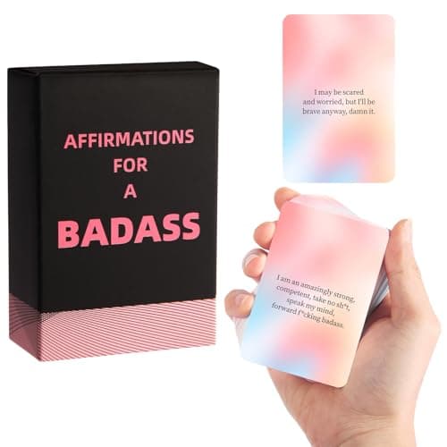 Badass Affirmation Cards - Daily Motivational and Inspirational Cards for Women, Birthday, Easter, Gruduation, Self Care Gifts for Women