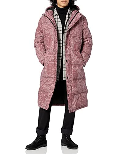 Levi's Men's Arctic Cloth Extra Long Parka Coat, Red, XL