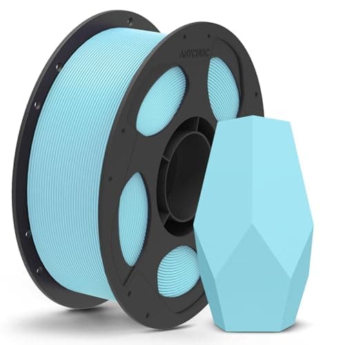 ANYCUBIC Matte PLA Filament 1.75mm, 3D Printing PLA Filament 1.75mm Dimensional Accuracy +/- 0.02mm, 1KG Reusable Spool (2.2 lbs), Matte Ice Blue