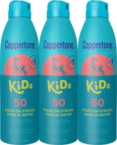 Coppertone Kids Sunscreen Spray SPF 50, Multipack, 3 x 5.5 OZ