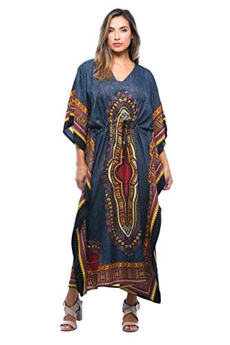 Riviera Sun 21714-BLK-XL Caftan/Caftans for Women
