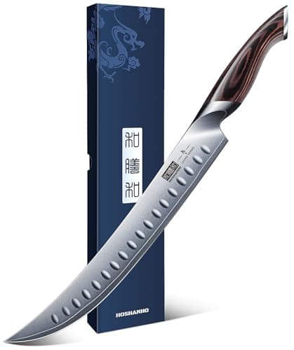 HOSHANHO Carving Slicing Knife, 10 Inch Razor Sharp Japanese Brisket Knife