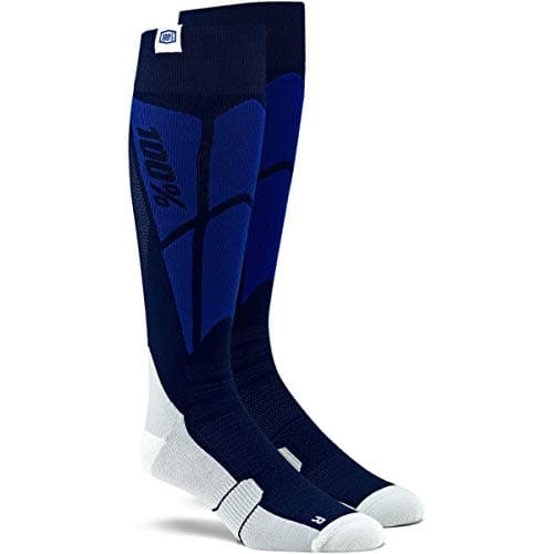 100 Percent - 100% Hi Side Perf Socks Nvygry S/M (24008-264-17)