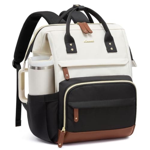 LOVEVOOK Laptop Backpack for Women, 15.6 Inch Work Business Backpacks Purse With Large Capacity, Waterproof Nurse Bag College Bookbag for School, Waterproof Casual Daypack for Travel