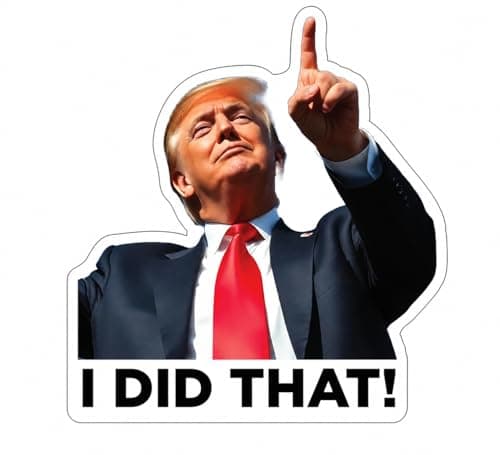 Trump I Did that Stickers 100pcs 3 Designs, Waterproof Decals for Car, Gas Pump, Laptop & Phone, Easy Peel No Residue (C)