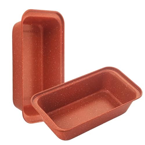 Spmarkt 2-Pack Loaf Pan, Nonstick Bread Pans, 10In Banana Bread Pan, Bread Pans for Homemade Bread, Loaf Pan for Family Parties, Beginner Bakers