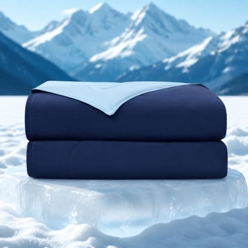 WDCOZY Cooling Comforter Queen Size, QMAX>0.4 Soft Blanket for Hot Sleepers
