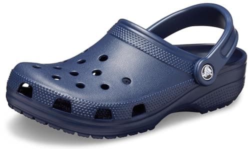 Crocs Unisex-Adult Classic Clogs, Navy, 10 Women/8 Men