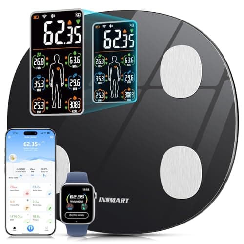 INSMART Smart Scale for Body Weight, Body Fat Scale, All-in-one LCD Display