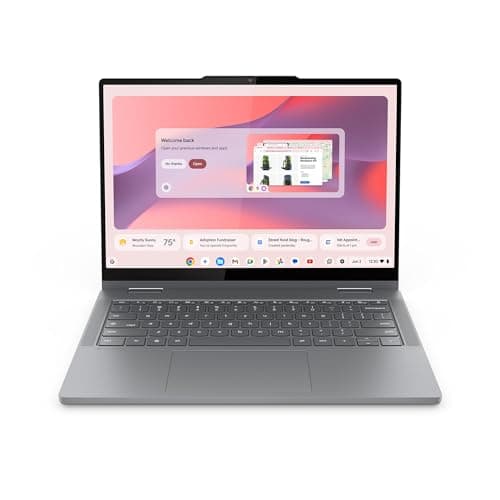 Lenovo Chromebook 2-in-1 - Lightweight Laptop - Google Gemini - Intel® N150 CPU - 14" WUXGA IPS Touchscreen Display - 4GB RAM - 128GB UFS Storage - Integrated Intel® Graphics - Luna Grey