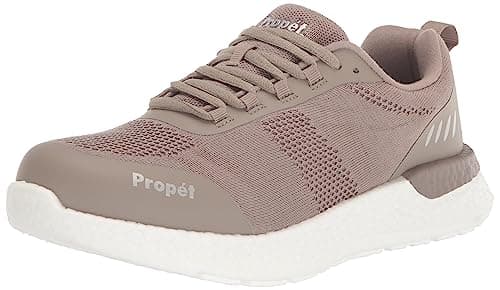 Propét Women's B10 Usher Sneakers, Taupe, 6.5 Wide US
