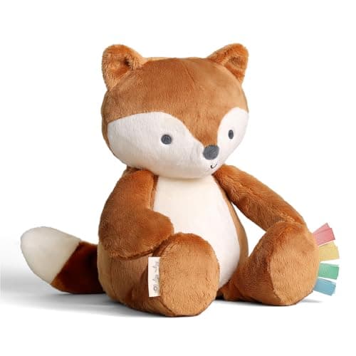 Itzy Ritzy Snuggles Plush Toy, Soft Stuffed Animal for Newborns & Up (Fox)