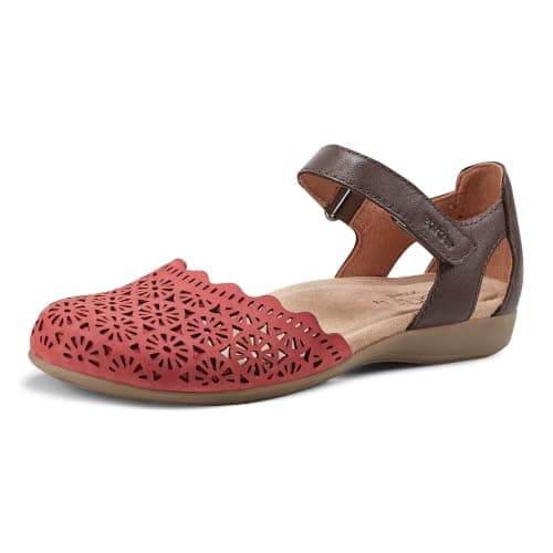 Earth Footwear Women's, Bronnie Sandal, RED 610, 8 M