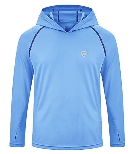 Kid’s Fishing Shirts UV Sun Shirt Quick Dry Hooded Rash Guard Thumb Hole