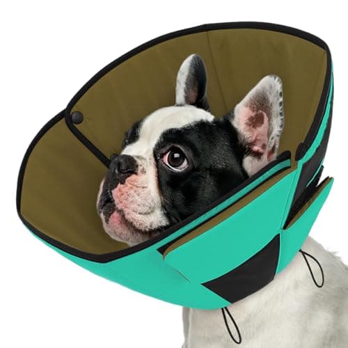 Queenmore Dog Cone Collar, Dog Cones for Medium Dogs to Stop Licking
