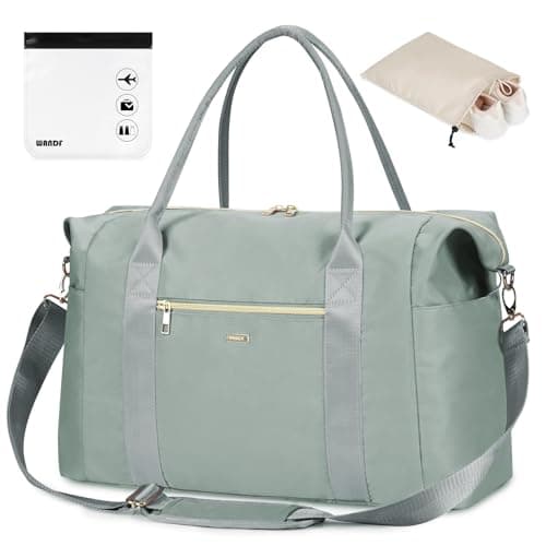 WANDF Personal Item Travel Bag 18x14x8, Carry On Duffle Bag for Women