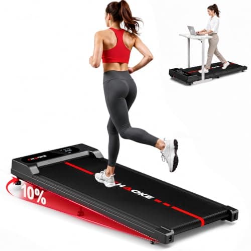 Walking Pad Treadmill for Home, Built-in Speaker, 6.2MPH Under Desk Walking Pad with 10% Incline, 2.75HP Portable Walking Pad with APP, 330LBS Capacity, Remote Control, 12 HIIT Programs
