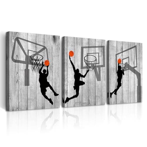 DZRWUBHS Framed Canvas Wall Art For Living Room, Boy Bedroom, Office - Black And White Wall Pictures, Prints - Artwork - Modern Home Decor - 12x16 - 3 Piece