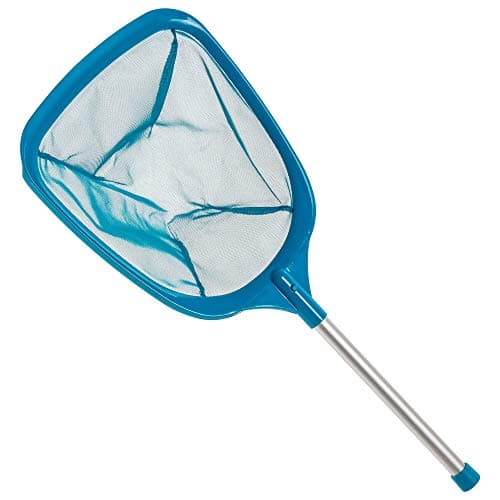 U.S. Pool Supply Professional Spa, Hot Tub, Pool Hand Leaf Skimmer Net with Aluminum Pole - Deep Ultra Fine Mesh Netting Bag Basket, Clean The Finest Debris - Pond Small Kid Kiddie Inflatable Pool