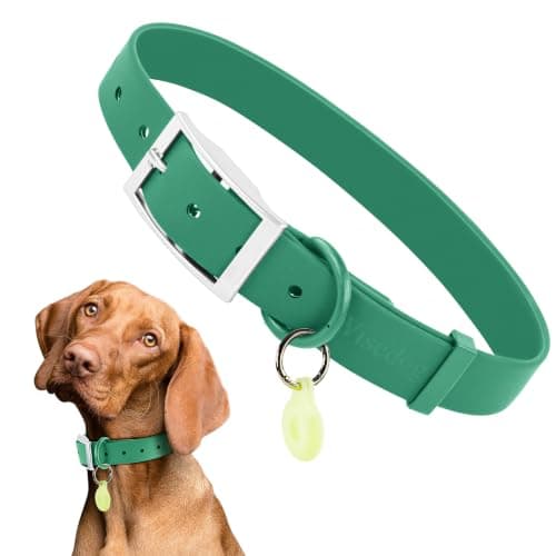 Wisedog Waterproof Dog Collar, S 8"-12", Pine Green