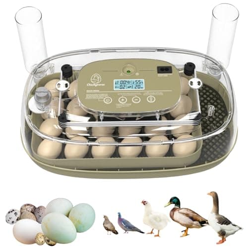 Chickyverse Egg Incubator For Hatching - 24-48 Eggs Capacity - Automatic Egg Turner & Adjustable Timer - Humidity & Temperature Control - High Efficiency Poultry Hatcher for Chicken, Duck, Quail, Bird