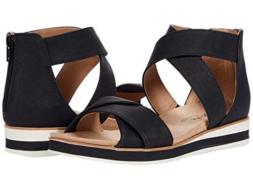 LifeStride Womens Zoom Sport Sandal Black 8.5 M