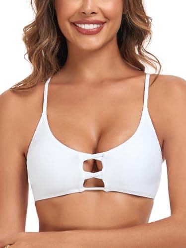 RELLECIGA Push Up Bikini Top for Women Triangle Swim Suit Tops