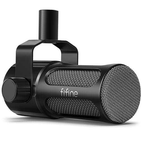 FIFINE AmpliTank TANK1 XLR Dynamic Microphone for Vocal Recording Podcast