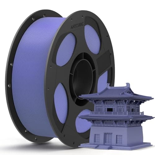 Anycubic PLA 3D Printer Filament, Intelligent PLA Filament Enhanced Smart Printing, 3D Printing PLA Filament 1.75mm Dimensional Accuracy +/- 0.02mm, 1KG Reusable Spool (2.2 lbs), Interstellar Violet