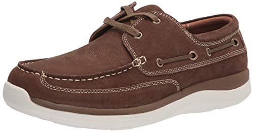 Propét Men's Pomeroy Boat Shoes, Timber, 8.5 XX-Wide US
