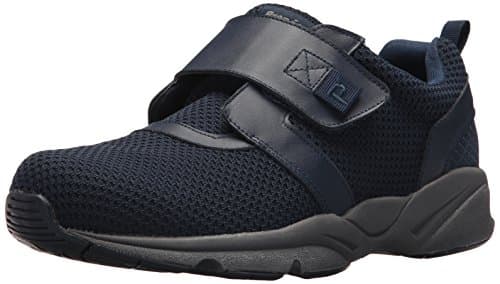 Propét Men's Stability X Strap Closure Shoes Extra Cushion Removable Insoles, Blue, 7.5