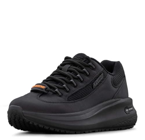 Lugz Women's Express Slip-Resistant Work Sneaker, Black Ballistic Nylon, 11 M