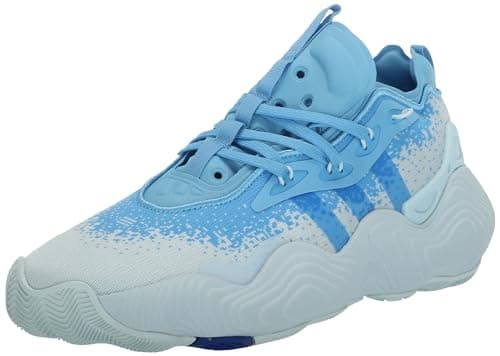 adidas Mens Trae Young 3 Low Trainers, Semi Blue Burst/Team Royal Blue/Sky Tint, 4