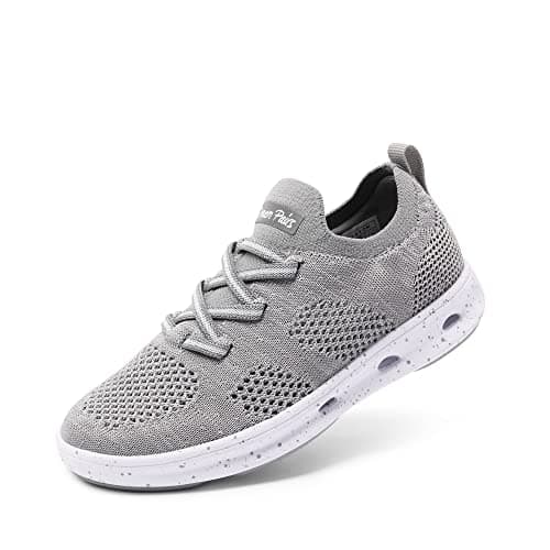 DREAM PAIRS Boys Girls Sneakers Kids Slip-on Quick Dry Lightweight Aqua Water Shoes,Size 12 Little Kid,Grey,SDFS2317K