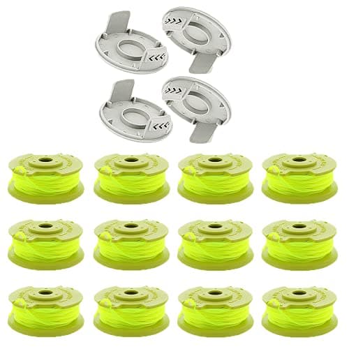 HENGTPUR AC80RL3 Trimmer Spool Generic Replacement 11ft/0.080" Auto Feed Cordless Weed Eater Spools Line Compatible with Ryobi One Plus 18V,24V,and 40V Cordless Trimmers (12+4)