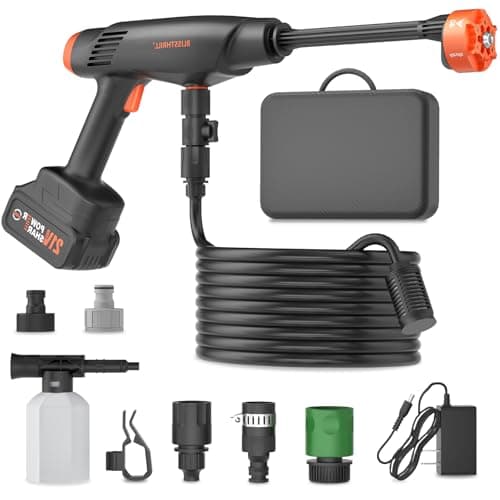 Cordless Pressure Washer Battery Powered; 1100PSI Cordless Power Washer