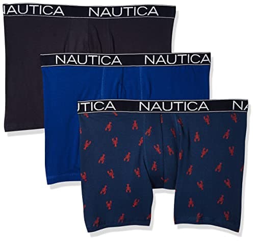 Nautica Men's 3-Pack Classic Cotton Stretch Boxer Briefs