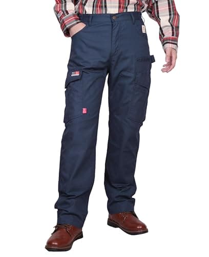BOCOMAL FR Pants for Men Lightweight Relaxed Strecth Ripstop Cargo Pockets