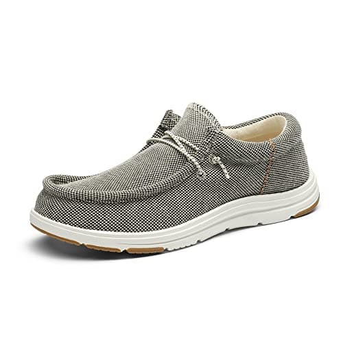 Bruno Marc Men's Arch Support Casual Slip-on Shoes Loafers for Men Non Slip Comfortable Boat Shoes,Size 9,Khaki,SBLS2302M
