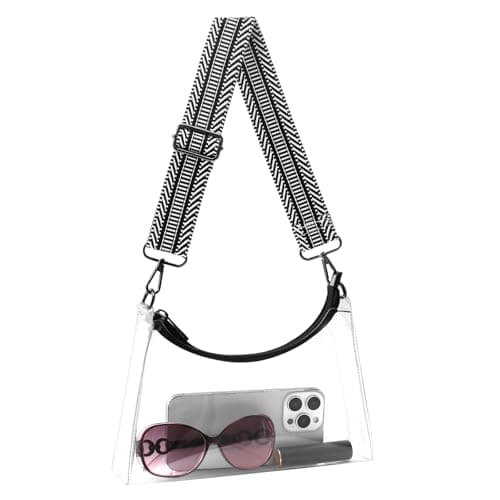 BBORGDC Clear Stadium Bags For Women, Small Transparent Shoulder Bag, Compliant Festival Purse, Perfect Clear Concert Bag For Girls