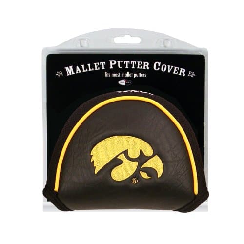 Team Golf NCAA Iowa Hawkeyes Golf Mallet Putter Cover Golf Club Mallet Putter Headcover, Fits Most Mallet Putters, Scotty Cameron, Daddy Long Legs, Taylormade, Odyssey, Titleist, Ping, Callaway