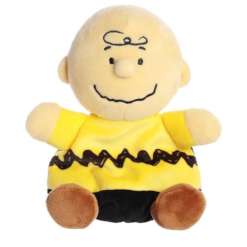 Aurora® Adorable Peanuts® Palm Pals™ Charlie Brown Stuffed Animal - Officially Licensed Toys for All Snoopy Fans - Nostalgic Gift for Adults and Birthday Celebrations - Multicolor 5 Inches