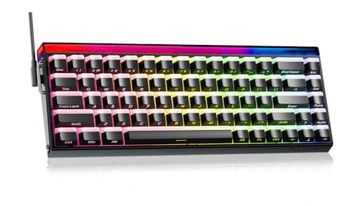 Aula Hero 68 HE 60% Gaming Keyboard Wired, Hall Effect Magnetic Switch Keyboard with Adjustable Actuation, Fast Trigger Mode, 8K Hz Polling Rate, 0.125ms Latency, RGB Backlit