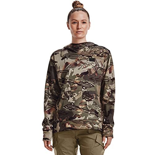 Under Armour Womens ArmourFleece Storm Camo Zip Hoodie, (994) UA Forest All Season Camo / / Black, Large