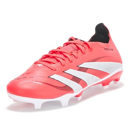 Adidas Unisex League Firm Ground/Multi Ground Soccer, Lucid Red/White/Black, 13