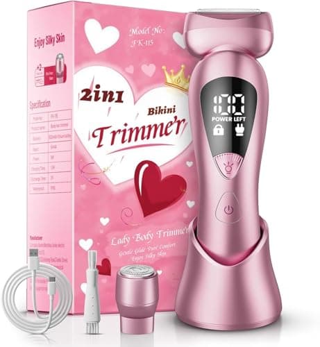 rategist Cordless Electric Razor for Women: IPX7 & LED Display